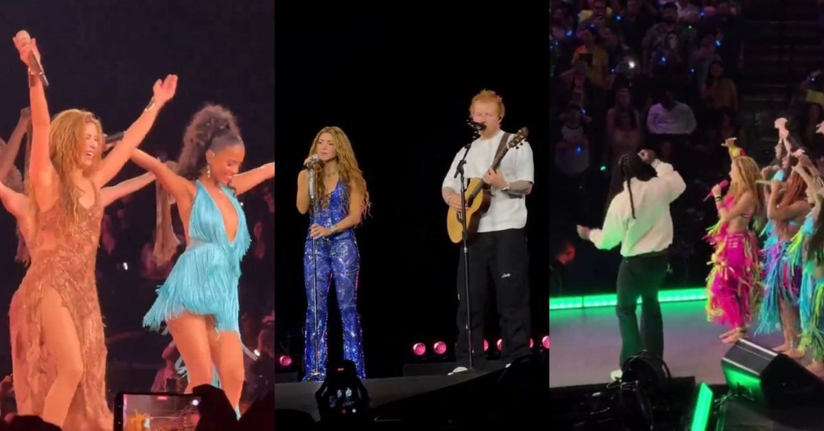 Shakira brilló en Nueva York con invitados especiales: Tyla, Ed Sheeran y Burna Boy