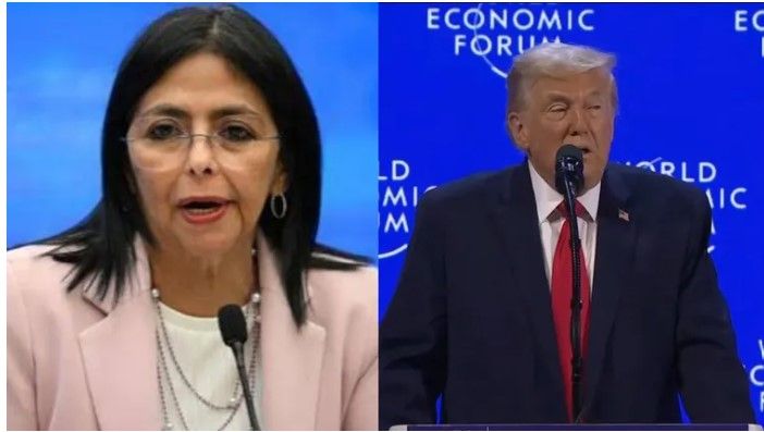 Donald Trump pide inmunidad judicial para Delcy Rodríguez en EE.UU. tras reconocerla como presidenta interina