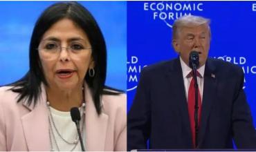 Donald Trump pide inmunidad judicial para Delcy Rodríguez en EE.UU. tras reconocerla como presidenta interina