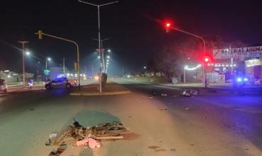 Dos adolescentes y una joven resultaron heridas tras un choque entre motocicletas en la zona sur
