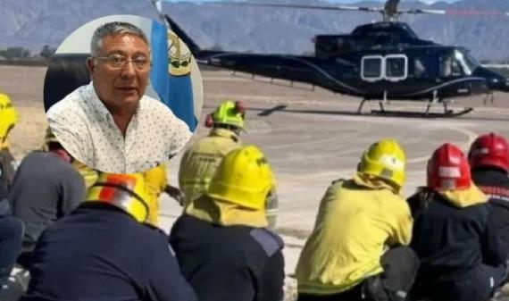 El intendente de Valle Fértil cree que las condiciones climáticas pudieron influir en la caída del helicóptero