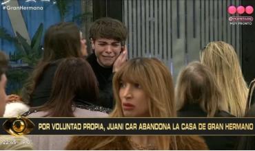 Momento desgarrador en Gran Hermano: Juanicar abandonó la casa por un problema de salud de su mamá