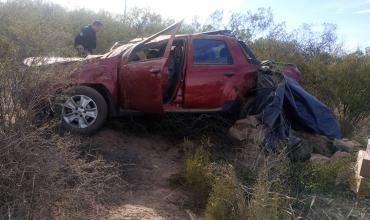 Un hombre murió tras volcar con su camioneta en la Ruta 141, cerca de Chepes