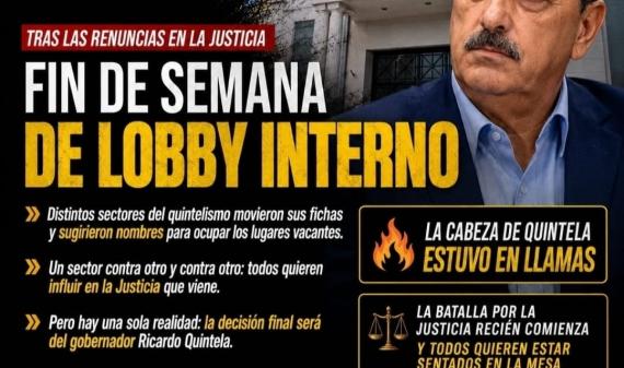 Justicia Riojana: Un fin de semana de Lobby y una decisión que, en última instancia, pasa por Quintela
