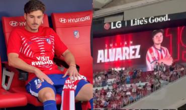 Momento de máxima tensión en el Atlético Madrid: los silbidos que recibió Julián Álvarez en la previa del partido ante Villarreal