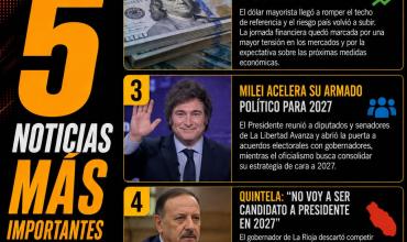 LAS 5 NOTICIAS MAS IMPORTANTES DE HOY ...