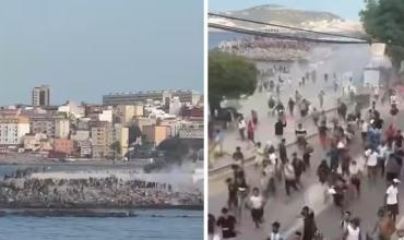 Ceuta: estampida y gases lacrimógenos a migrantes durante la entrega de alimentos
