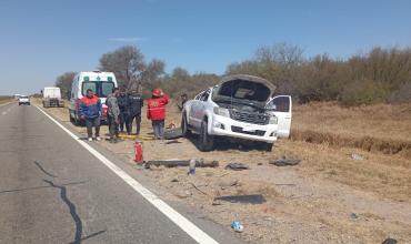 Vuelco en la Ruta 38 antes de Talamuyuna dejó tres personas heridas