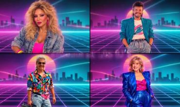 Los famosos se sumaron al “trend de los 80″ en redes y sorprendieron con sus looks retro: hombreras, neón y rulos