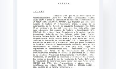 Revés para la conducción de AMP: la Justicia suspendió por 10 días la Asamblea Provincial Extraordinaria