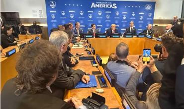En Nueva York, Milei coincidió con Trump en la sesión del Escudo de las Américas
