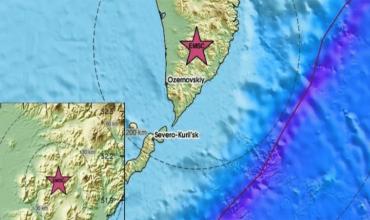 Un terremoto de magnitud 6,9 sacudió el sur de Kamchatka, en Rusia