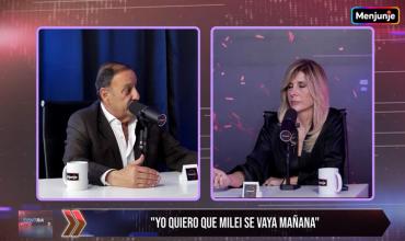 "Yo quiero que Milei se vaya mañana": le dijo Ricardo Quintela a la periodista Débora Plager