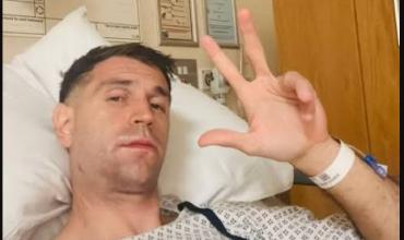 La primera foto de Dibu Martínez luego de su operación por el golpe que sufrió en un partido con el Chelsea