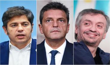 Kicillof, Massa y Máximo Kirchner se reunieron en medio de una interna recargada