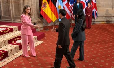 Lionel Messi fue recibido por la Princesa de Asturias antes de recibir el premio en España