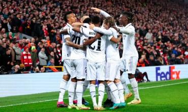 Real Madrid aplastó 5-2 al Liverpool y puso un pie en cuartos de la Champions