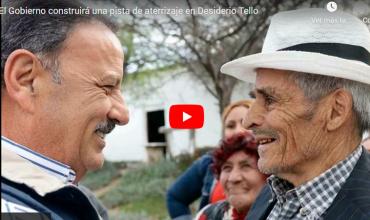 El Gobernador Quintela anunció la construcción de una pista de aterrizaje en Desiderio Tello