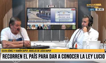 Los abuelos de Lucio Dupuy visitaron los estudios de Fenix: “Es impresionante la cantidad de chicos que están siendo vulnerados” 