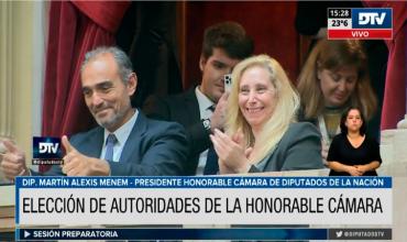 Quién es “Lule”, la persona a la que Martín Menem agradeció durante su discurso de asunción en Diputados
