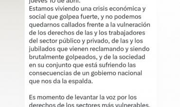 Ricardo Quintela adhiere al paro general del 10 de abril y lanza fuertes críticas al gobierno nacional