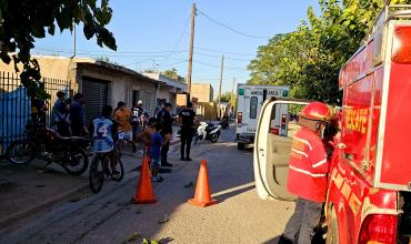 Motociclista colisionó contra un can y terminó hospitalizado