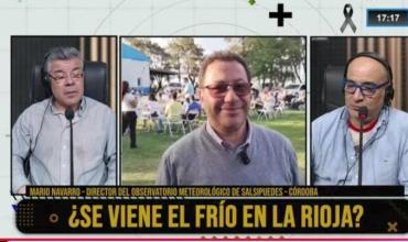 Mario Navarro,  director del Observatorio de Salsipuedes, en Fenix: “El clima se viene con alternancia: calor, fresco y hasta nieve”