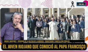 Miguel Martínez, servidor de La Merced, en Fenix: “Sentí que necesitaba ese abrazo del Papa y él me lo dio”