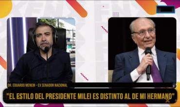 Eduardo Menem desmintió declaraciones en contra de Javier Milei