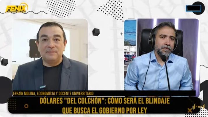 Efraín Molina en Fénix: “Las medidas del gobierno son disruptivas para los que venimos acostumbrados a los vaivenes de la economía”