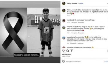"Ahora sos mi angelito": el padre de Thiago escribió una desgarradora despedida