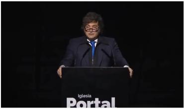 Ante evangélicos, Milei celebró que “los que repartían y se quedaban con la mejor parte” cayeron presos