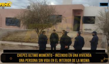 Chepes: “Confirmamos que hay una persona fallecida”, dijo el Dr. Isidro Cáceres sobre el incendio en barrio El Alto