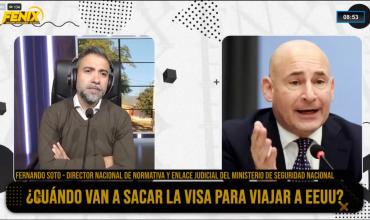 Fernando Soto, sobre la posibilidad de ingresar a Estados Unidos sin Visa: “Es una noticia muy importante porque indica un alto nivel de seguridad en Argentina”