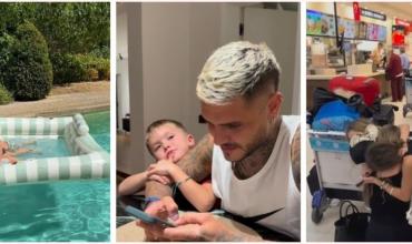 El reencuentro de La China Suárez con sus hijos en Turquía: paseos, pileta y parque de diversiones junto a Mauro Icardi