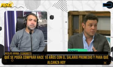 Nicolás Aroma en Fénix: “En los últimos 10 años el salario de los argentinos perdió entre un 20% y 30% de poder adquisitivo”