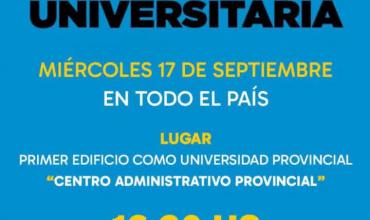 La Rioja se suma a la Marcha Federal Universitaria este miércoles 17 de septiembre