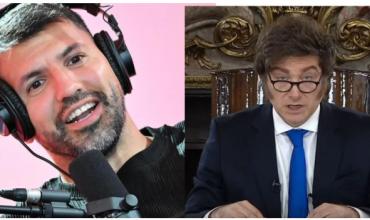 Fuerte polémica con el Kun Agüero por su apoyo a Milei: lo tildaron de "desclasado" en las redes