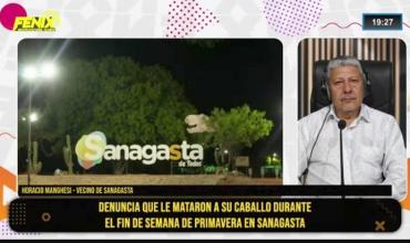 Horacio Manghesi vecino de Sanagasta : “Me mataron el caballo a balazos durante el fin de semana de primavera”
