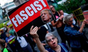 En la previa a su discurso en la ONU, hubo protestas contra Donald Trump en Nueva York
