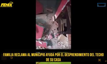Chamical: Familia del barrio Los Paraísos sufrió el derrumbe parcial del techo de su vivienda y reclama ayuda urgente