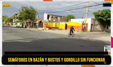 Notidenuncia Fénix: semáforos de Bazán y Bustos y Gordillo fuera de servicio