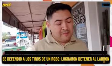 Comerciante que evitó el robo en el barrio Joaquín: “Sali, le dije ‘qué hacés ahí’ y efectué un disparo al aire”.