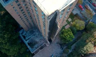 Cayó parte de un edificio en Nueva York: aún no se informó si hubo víctimas