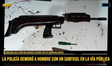 Estaba prófugo y fue detenido con un arma de fuego en el barrio Antártida