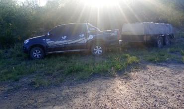 Un hombre volcó con su camioneta cerca del Puesto Caminero Baldecito